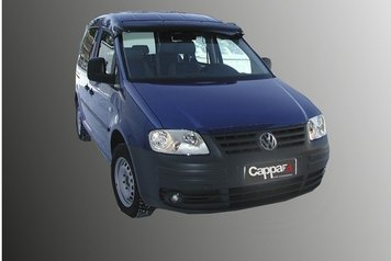 Козирьок на лобове скло (чорний глянець, 5мм) для Volkswagen Caddy 2015-2020 рр cpf016 фото