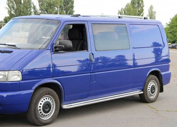 Рейлінги Хром Коротка база, Пластикові ніжки для Volkswagen T4 Transporter hpc089 фото