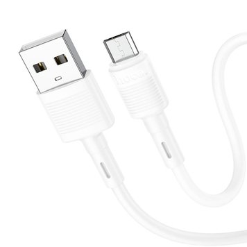 Кабель Hoco X83 Victory 2.4A Micro USB Cable,1m(Білий) 16932-white фото