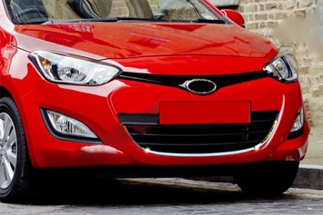 Обведення на решітку (нерж.) для Hyundai I-20 2012-2014 рр 3217082 фото