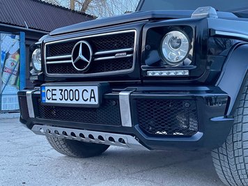 Передній бампер AMG G63/G65 (в зборі) G63 (хромована сітка) для Mercedes G сlass W463 1990-2018рр dd62943-65 фото