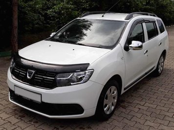 Дефлектор капоту (EuroCap) для Dacia Logan II 2013-2022 рр 2048k102 фото