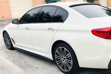 Бокові пороги OmsaLine (чорна) для BMW 5 серія G30/31 2017- рр t1225mrps фото