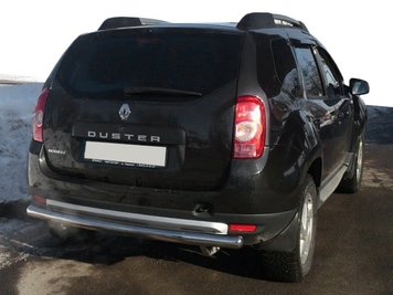 Задня дуга пряма (нерж.) для Dacia Duster 2008-2018 рр dug672812 фото