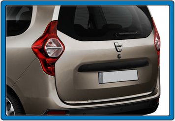 Накладки на кромка багажника (нерж.) для Dacia Lodgy 2012-2022 рр 2006053 фото