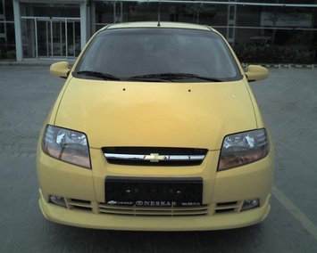 Накладка на передній бампер (під фарбування) для Chevrolet Aveo T200 2002-2008 рр 1601-510 фото