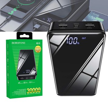 Універсальний зарядний пристрій BOROFONE Extreme Power Bank BJ8 30000mAh, 2 USB, 1 Type-C, 2A 6931474739971 фото