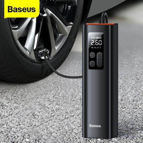 Автомобільний насос Baseus Super Mini Inflator Pump (Чорний) CRCQ000001 фото