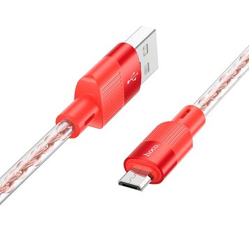 Кабель Hoco X99 USB to MicroUSB,2.4A,1M(Червоний) 19156-red фото