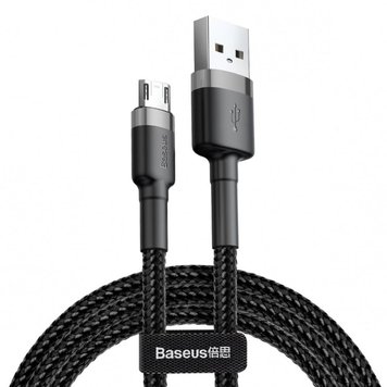 Кабель Baseus Cafule Cable USB to Micro USB,2.4A, 1M(Черний) CAMKLF-BG1 фото