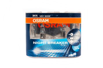 Лампа головного світла Osram H1 55W 64150NBP Night Breaker Plus 64150nbp-kit фото