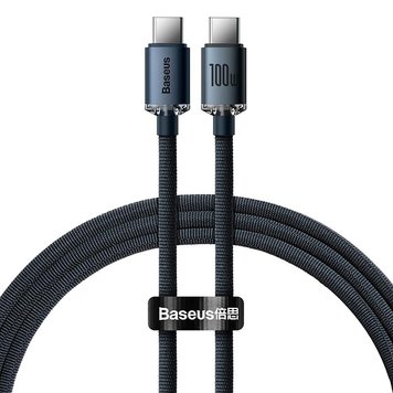 Кабель Baseus Crystal Shine Series Fast Charging Data Cable Type-C to Type-C 100W 20V 5A 1.2m 19047 фото