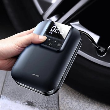 Багатофункціональний насос USAMS Mini Car Air Pump US-ZB215,5000mAh CQBZB21501 фото