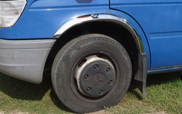 Накладки на арки (4 шт, нерж) для Volkswagen LT 1995-2006 рр 509-n фото