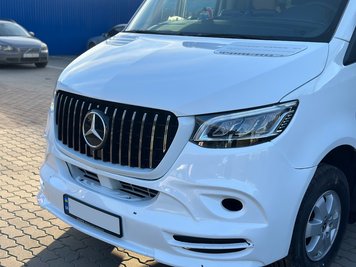 Передня решітка GT Chrome Premium (Під змінну рамку) для Mercedes Sprinter W907/W910 2018- рр ohi-w907-gr1 фото