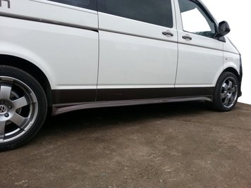 Бокові пороги V1 (під фарбування) Коротка база для Volkswagen T6 7522-515 фото