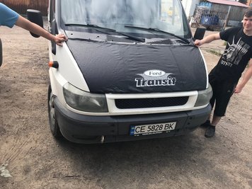 Чохол капота (2000-2006, шкірозамінник) для Ford Transit рр chk-002 фото