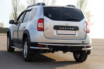 Задня дуга AK005-Special (нерж.) для Dacia Duster 2008-2018 рр dug657751 фото