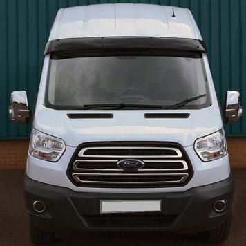 Козирьок на лобове скло (чорний глянець, 5мм) для Ford Transit 2014- рр cpf007 фото