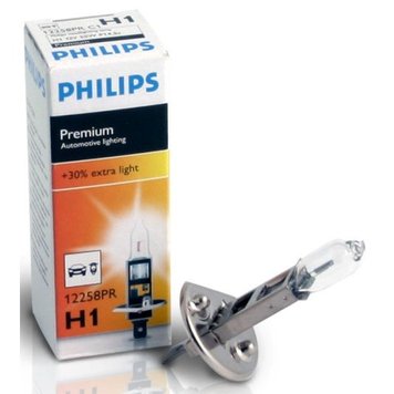 Лампа головного світла Philips H1 55W 12258PR Premium -202430% 12258pr фото