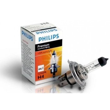 Лампа головного світла Philips H4 60/55W 12342PR Premium -202430% 12342pr фото