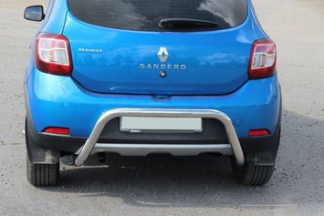 Задня дуга AK007 (нерж) для Dacia Sandero 2013-2020 рр dd22692 фото