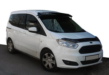 Козирьок на лобове скло (чорний глянець, 5мм) для Ford Courier 2014-2023 рр 2720g038 фото